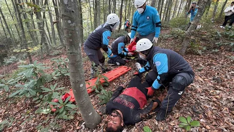 Düzce'de Orman Yangını Tatbikatı