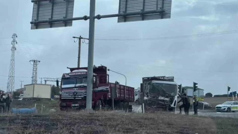 Tekirdağ'da Kamyon Kazası Yaşandı