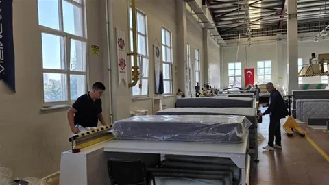 Kayseri'de Yatak Üretim Hattı Açıldı