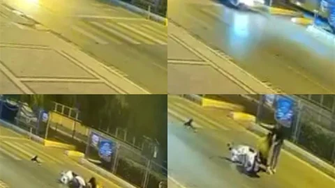 Mersin'de Motosiklet Kazasında Duygusal Anlar