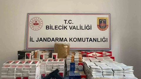 Bilecik'te Kaçak Tütün ve Silah Ele Geçirildi