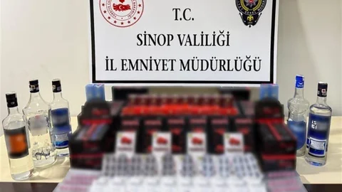 Sinop'ta Kaçak İçki Operasyonu