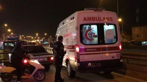 Samsun'da Motosiklet Kazası