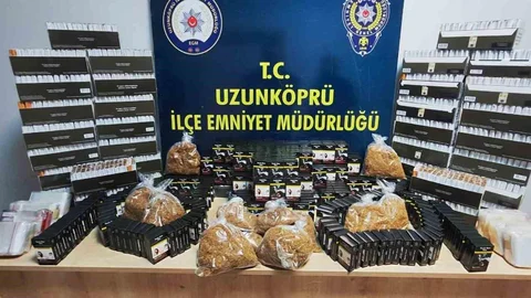 Edirne'de Kaçak Makaron Operasyonu