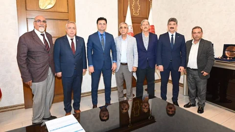 Başkan Sarı, Mersin Adli Yargı Adalet Komisyonu Başkanı Serdar Ceylan İle Görüştü