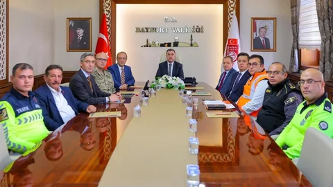 Bayburt'ta Trafik Düzeni Toplantısı