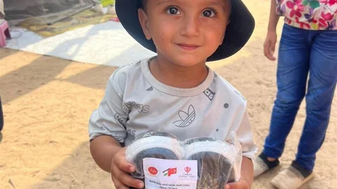 Gazzeli Çocuklara Yardım Eli Uzandı