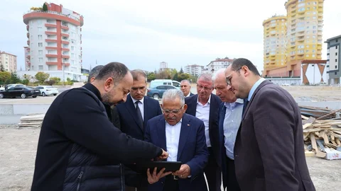 Gökkent Mahallesi'nde Okul İnşaatı İncelendi