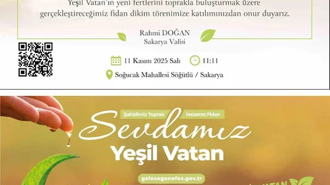 Sakarya'da Binlerce Fidan Dikilecek