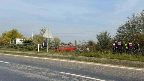 Zonguldak'ta Takla Atan Araçta 1 Yaralı
