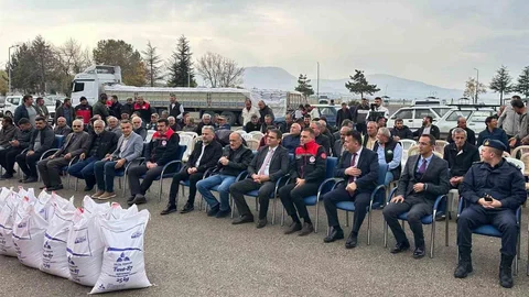 Beyşehir'de Kırmızı Mercimek Desteği