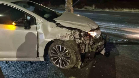 Alkollü Sürücü Kaza Yaptı