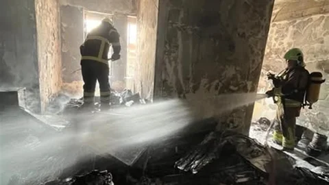 Samandağ'da Depo Yangını Meydana Geldi