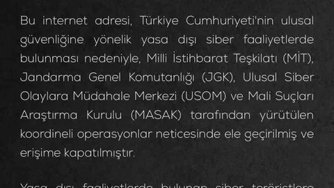 MİT ve Jandarma'dan Siber Operasyon