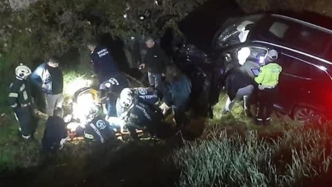 Denizli'de Uçurumdan Düşen Araç Kazası