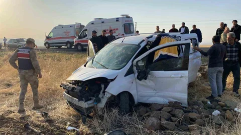 Elazığ'da Tarlaya Uçan Araç