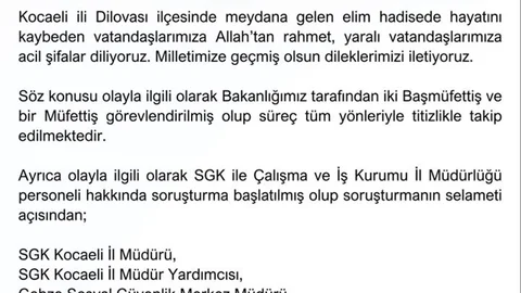 Kocaeli'nin Dilovası'ndaki Yangında 7 Kişi Açığa Alındı