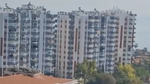 Mersin Mezitli'de Daire Yangını