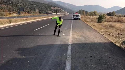 Amasya'da Trafik Kazası Temizliği
