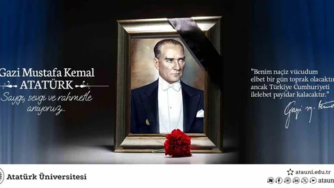 Atatürk'ü Anma Mesajı Erzurum'dan