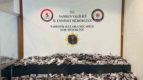 Samsun'da Uyuşturucu Hap Ele Geçirildi