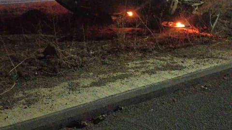 Gümüşhane'de Ters Dönme Kazası