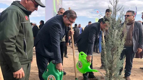 Eskişehir'de Fidan Dikimi