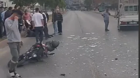Mersin'de Motosiklet Kazası
