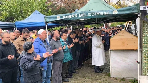 Keşan'da İş Adamı Toprağa Verildi