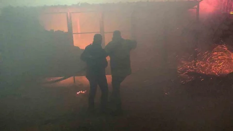 Besni'de Konteyner Yangını