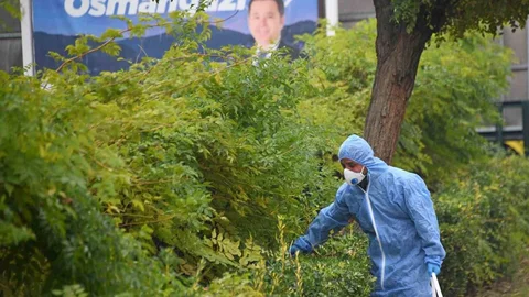 Osmangazi'de İlaçlama Çalışması