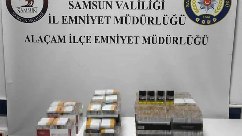 Samsun'da Kaçak Makaron Operasyonu