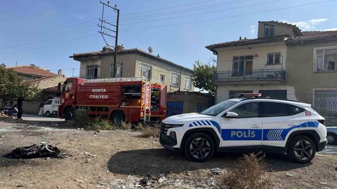 Konya'da Müstakil Evde Yangın