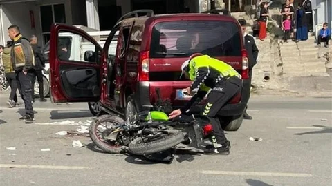 Hakkari'de Motosiklet Kazası