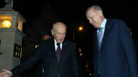 Cumhurbaşkanı Erdoğan Bahçeli İle Görüştü