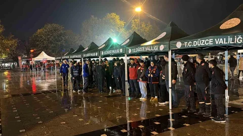 Düzce'de Deprem Anması