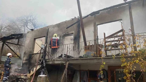 İskilip'te Ev Yangını