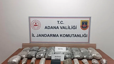 Adana'da 11 Kilo Skunk Ele Geçirildi
