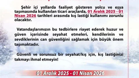 Ankara'da Kış Lastiği Zorunluluğu