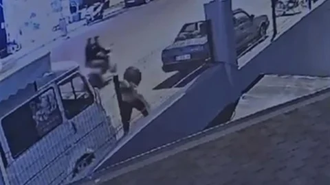 Alanya'da Kadına Saldırı Görüntüleri