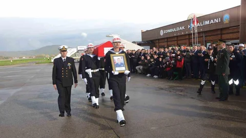 Zonguldak Havalimanı'nda Şehit Naaşı