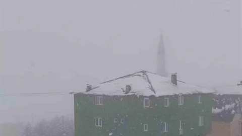 Giresun Yaylaları Karla Kaplandı