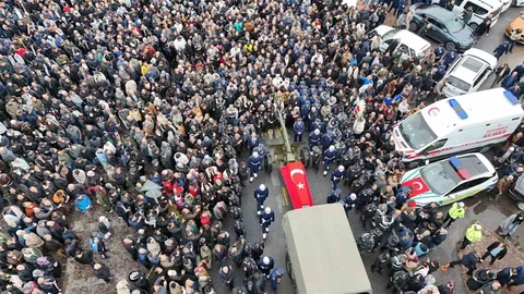 Kayseri'de Şehit Uğurlama Töreni