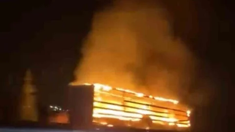 Tokat'ta Tır Yangını