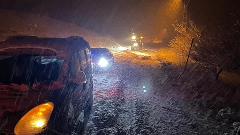 Malatya'da Kar Yağışı Sorun Yarattı
