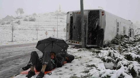 Nevşehir'de İşçi Servisi Kazası