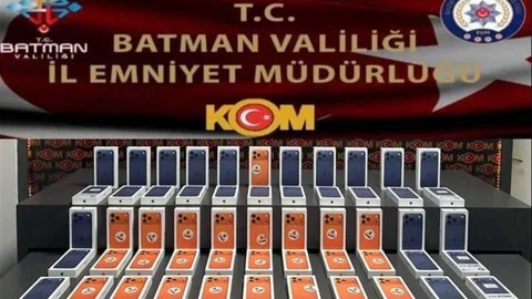 Batman'da Kaçak Telefon Operasyonu
