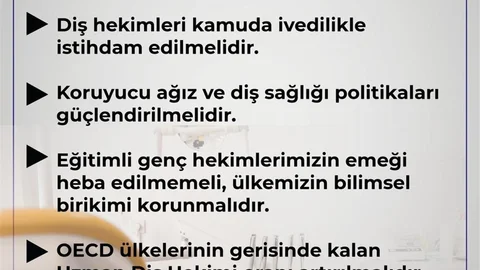 Diş Hekimleri Kamuya Atanmalı