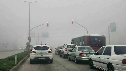 Bandırma'da Yoğun Sis Etkili Oldu