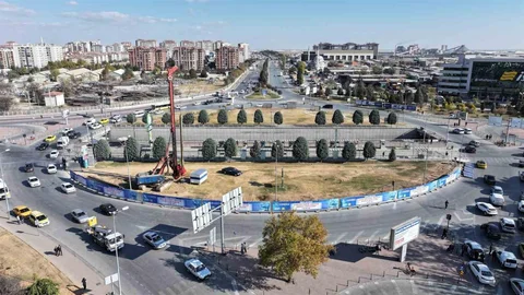 Konya'da Tramvay Hattı Çalışmaları Başladı